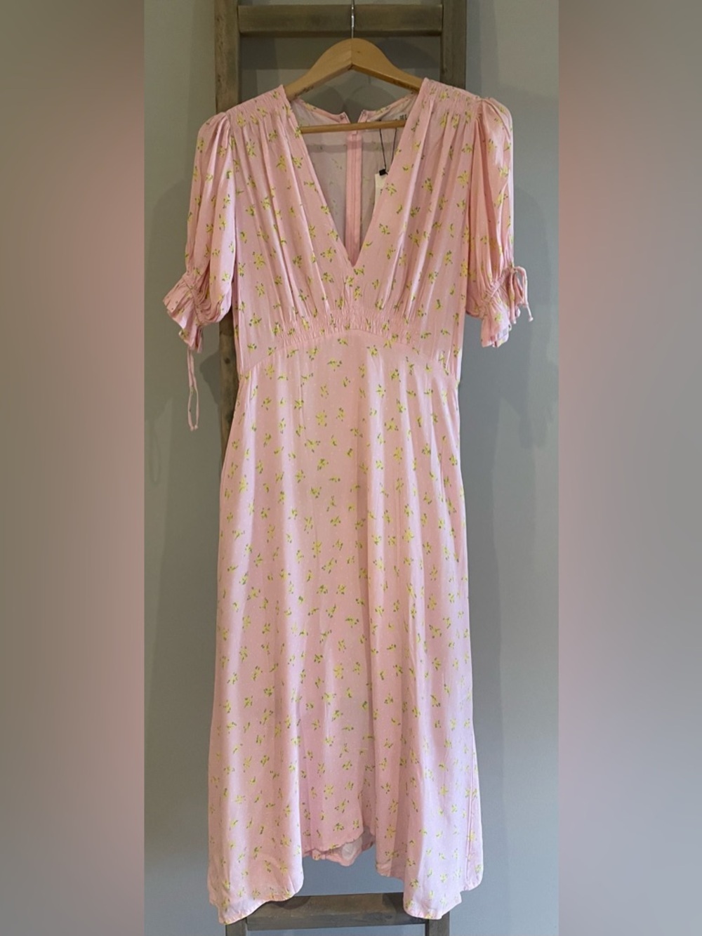 NWT faithful the brand meija floral midi dress size 6